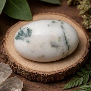 Tree Agate Cabochon: Grounding Stone ~ Growth ~ Inner Peace. 55990